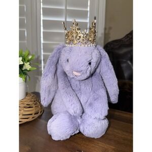 Jellycat Bashful Viola Purple Bunny Medium Plush Stuffed Animal